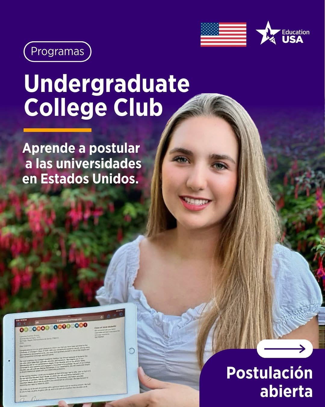 Post 10 by EducationUSA Chile on Instagram (carousel)