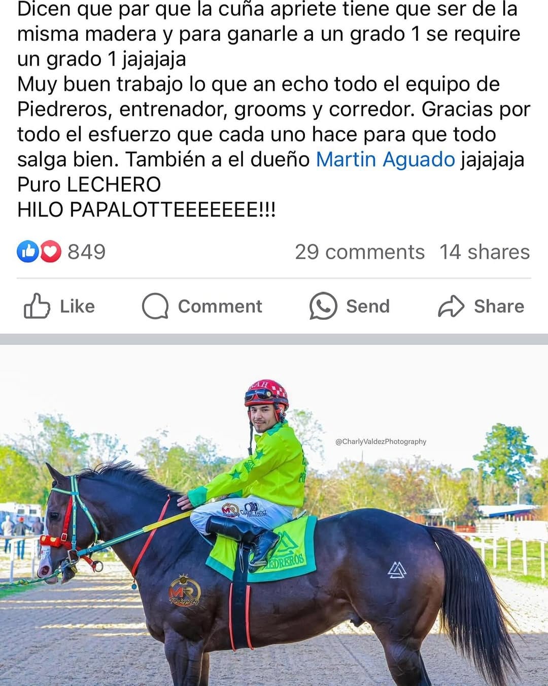 Post 5 by Cuadra Piedreros Oficial on Instagram (image)