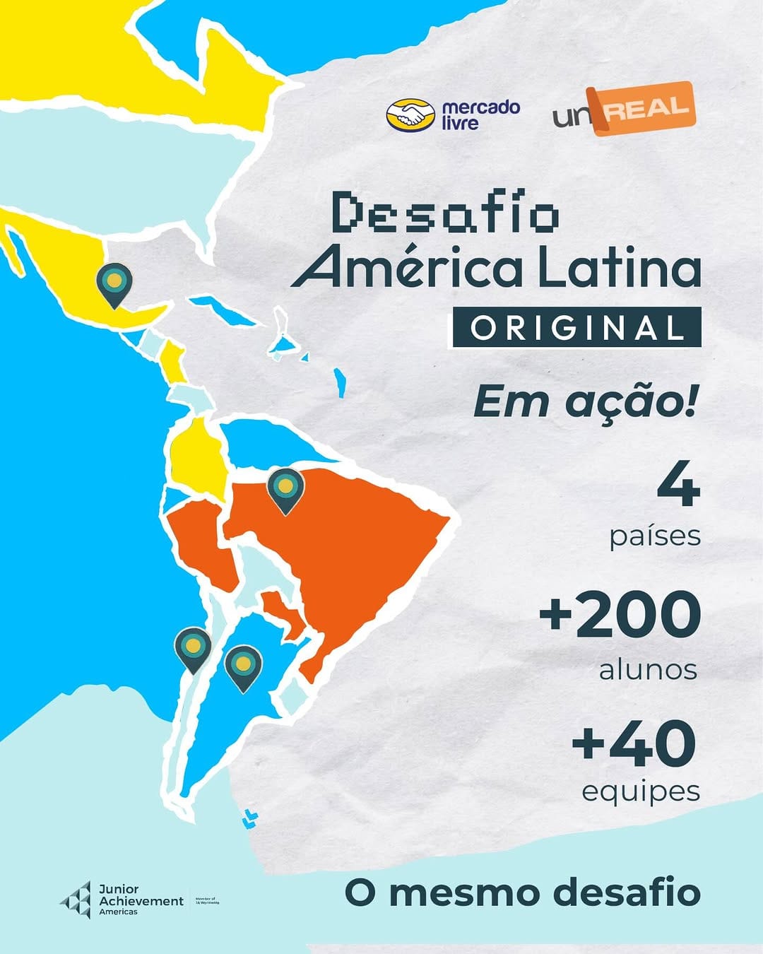 Post 1 by Junior Achievement Brasil on Instagram (carousel)