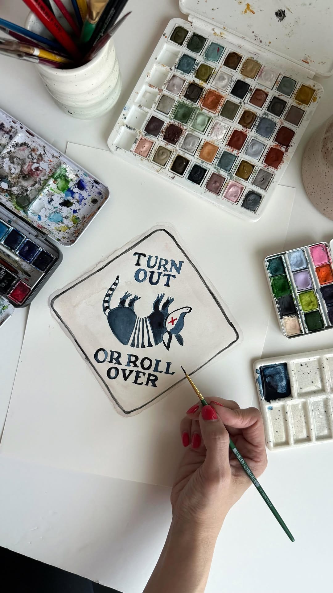 Post 4 by Kathy Phan | Watercolor Artist on Instagram (video)