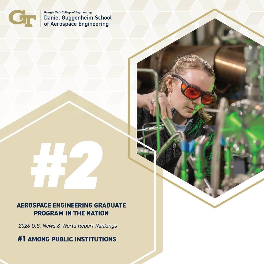 Post 8 by Georgia Tech Aerospace Engineering on Instagram (image)
