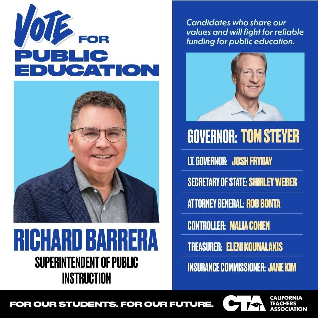 Post 8 by California Teachers Association on Instagram (image)