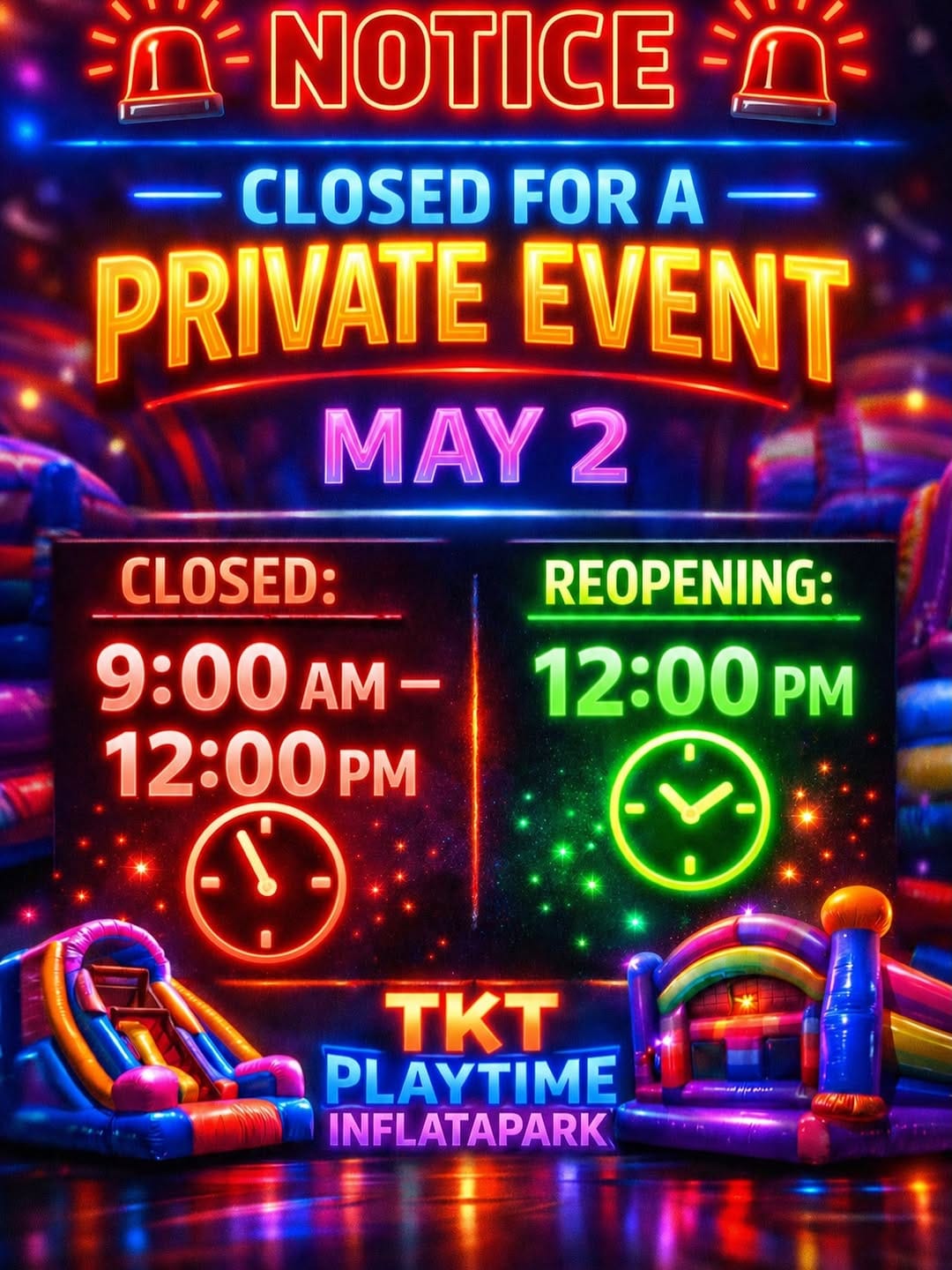 Post 5 by TKT Playtime Inflata Park on Instagram (image)