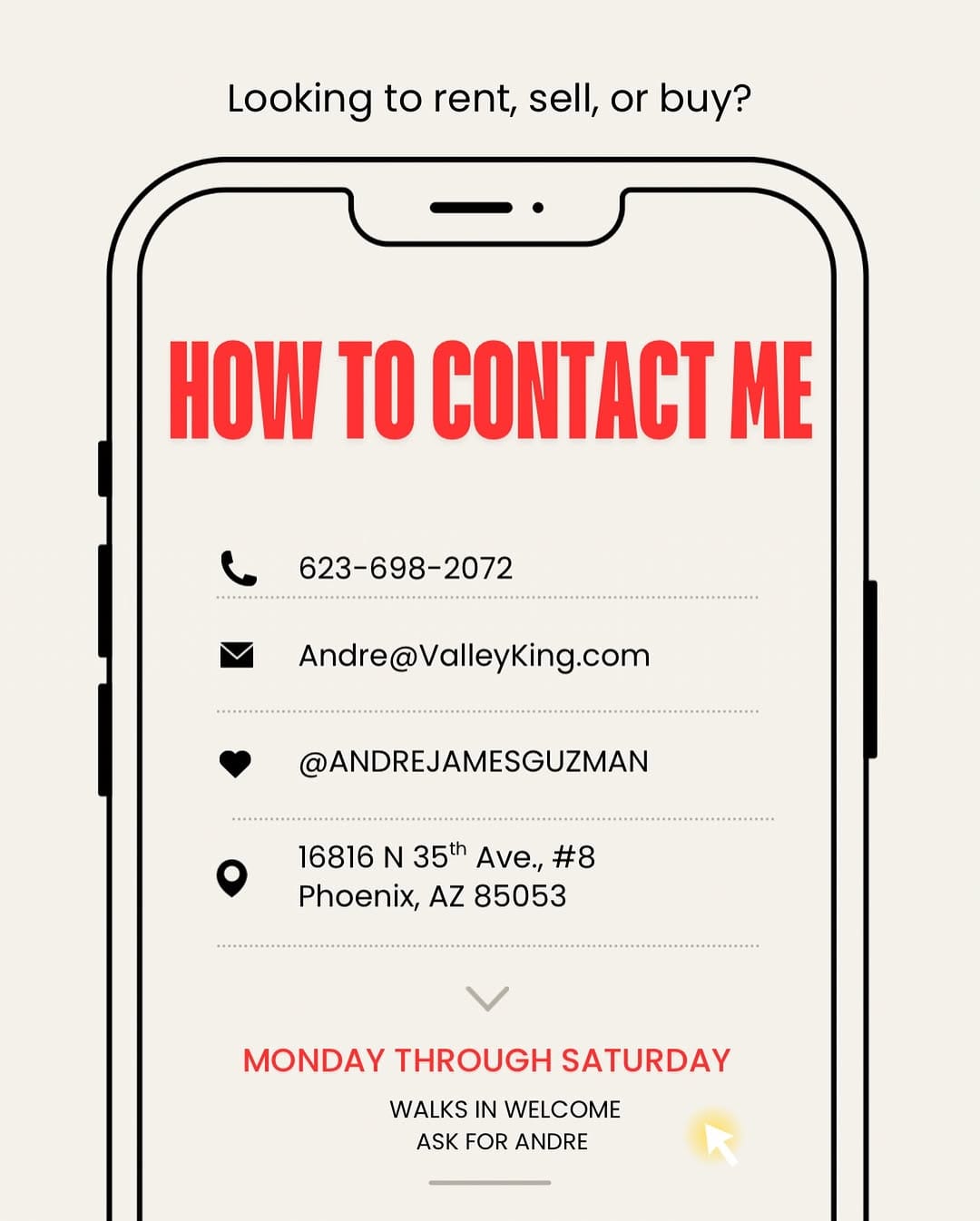 Post 8 by Andre James Guzman | AZ REALTOR®️& APT LOCATOR on Instagram (image)