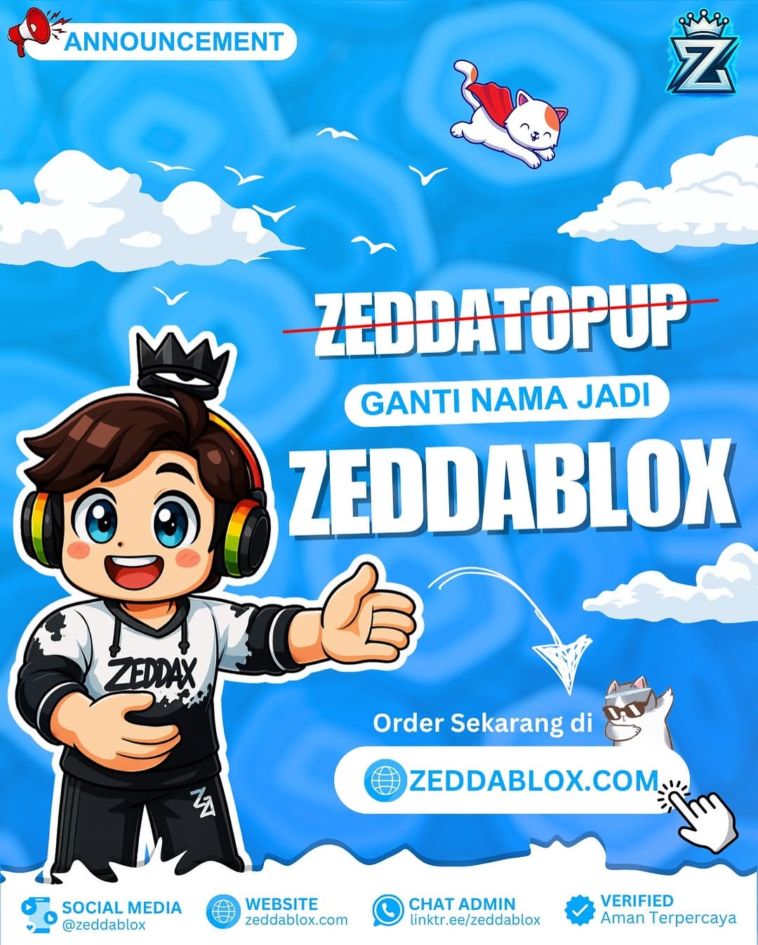 Post 10 by Topup Games & Roblox - Murah & Aman! on Instagram (image)