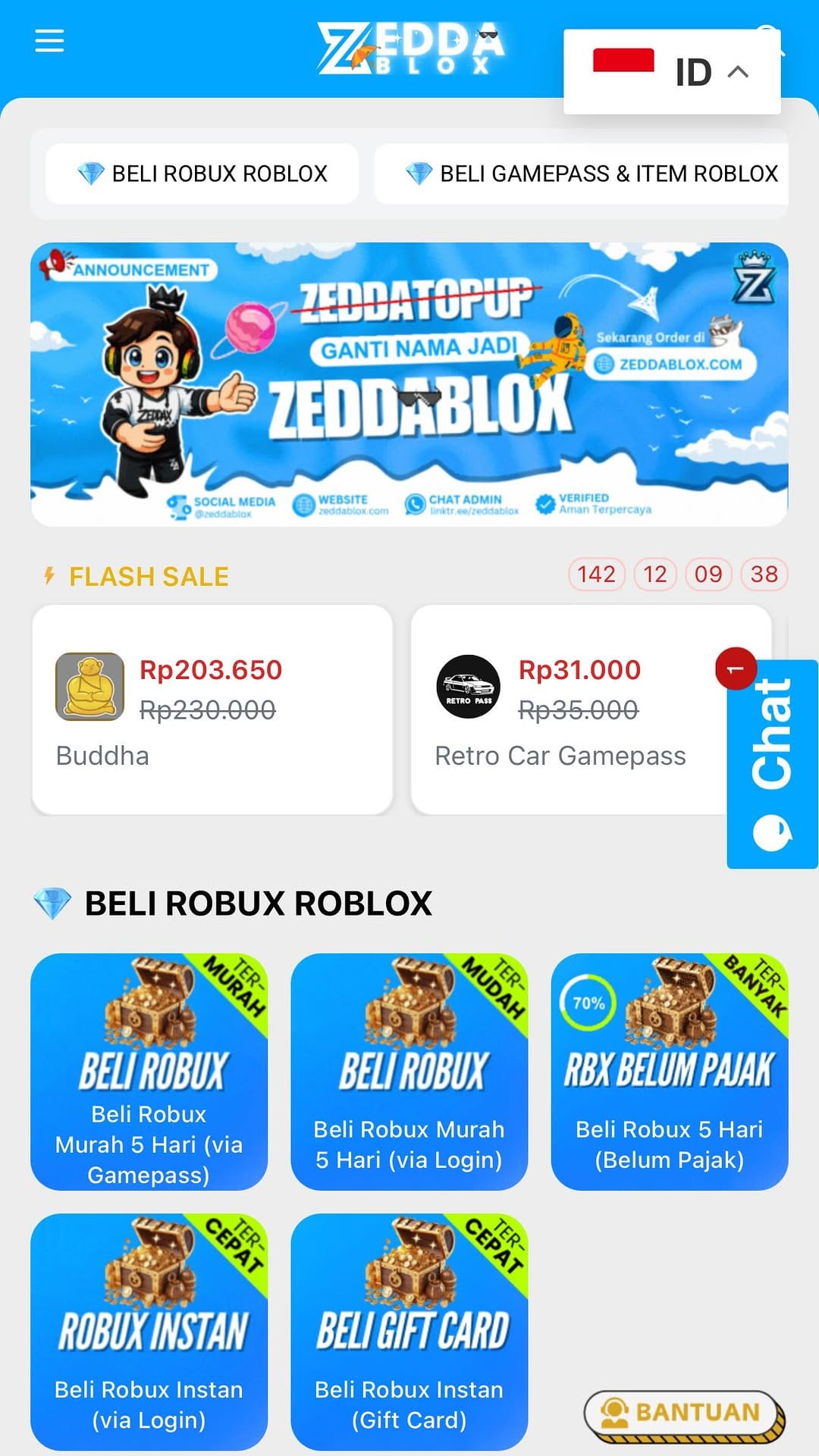 Post 9 by Topup Games & Roblox - Murah & Aman! on Instagram (video)