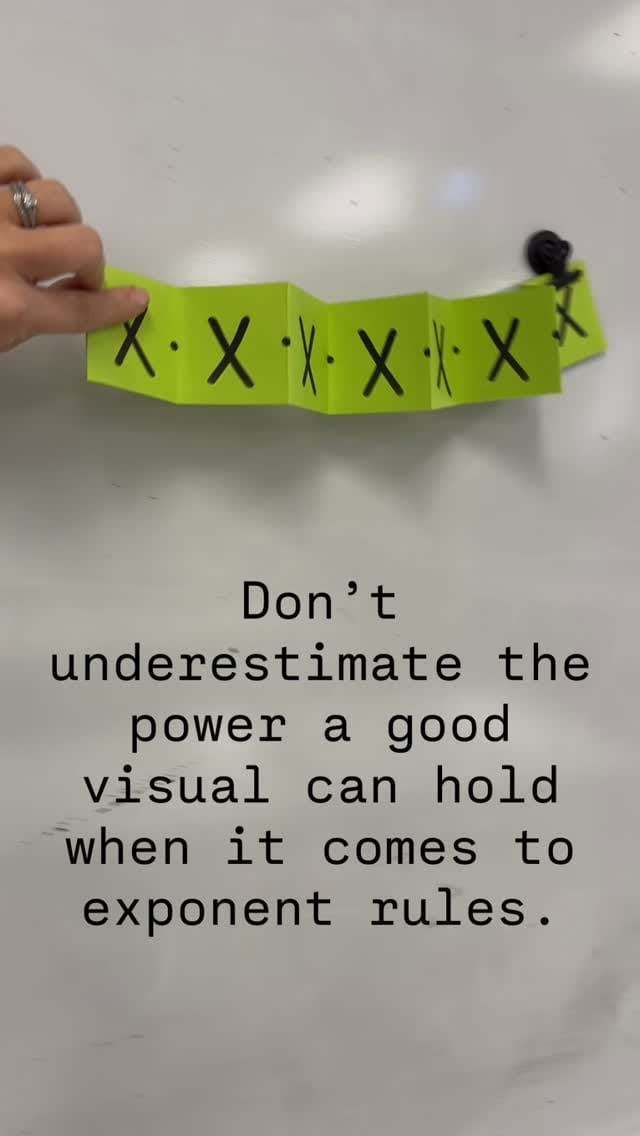 Post 5 by Kristen | Algebra Teacher on Instagram (video)
