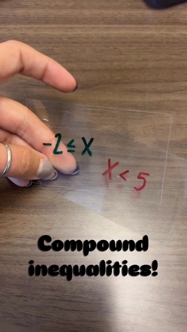Post 8 by Kristen | Algebra Teacher on Instagram (video)