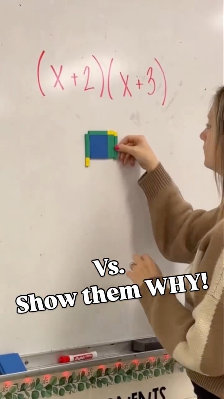 Post 1 by Kristen | Algebra Teacher on Instagram (video)