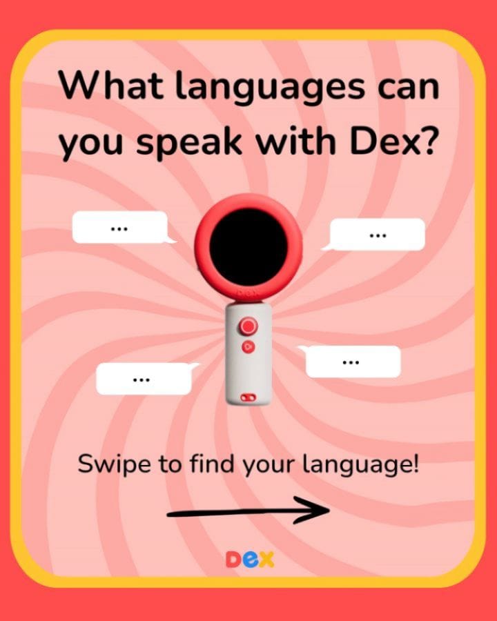 Post 2 by Dex - the Language Learning Camera on Instagram (carousel)