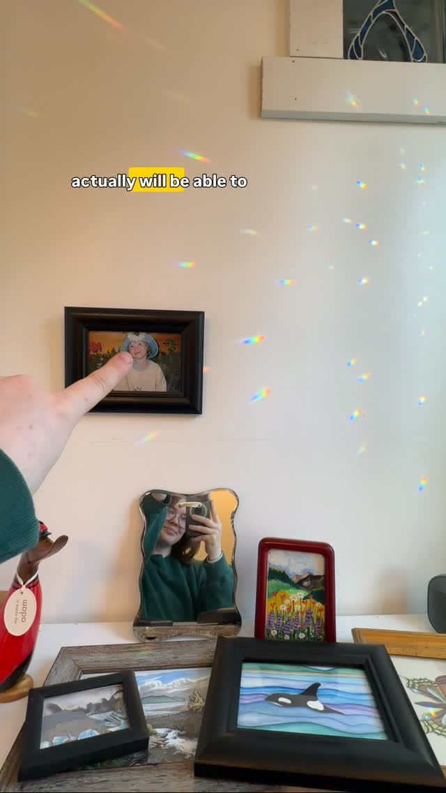 Post 1 by ris baker • stained glass artist on Instagram (video)