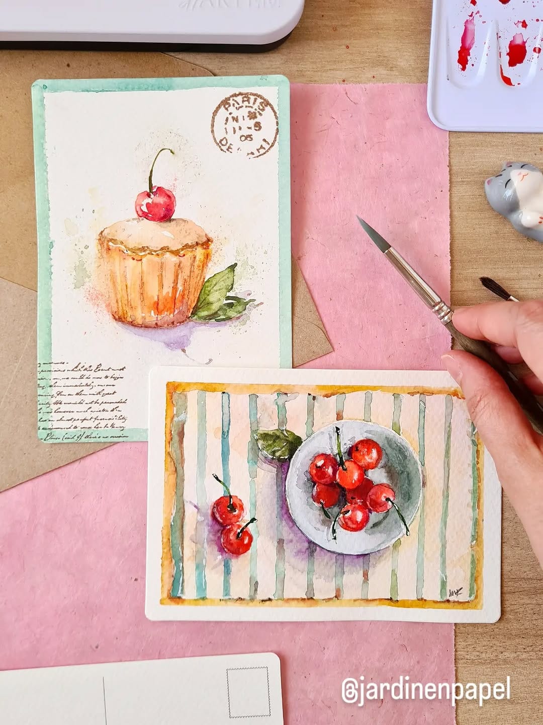 Post 1 by Mari Carmen Polo | Acuarela on Instagram (carousel)