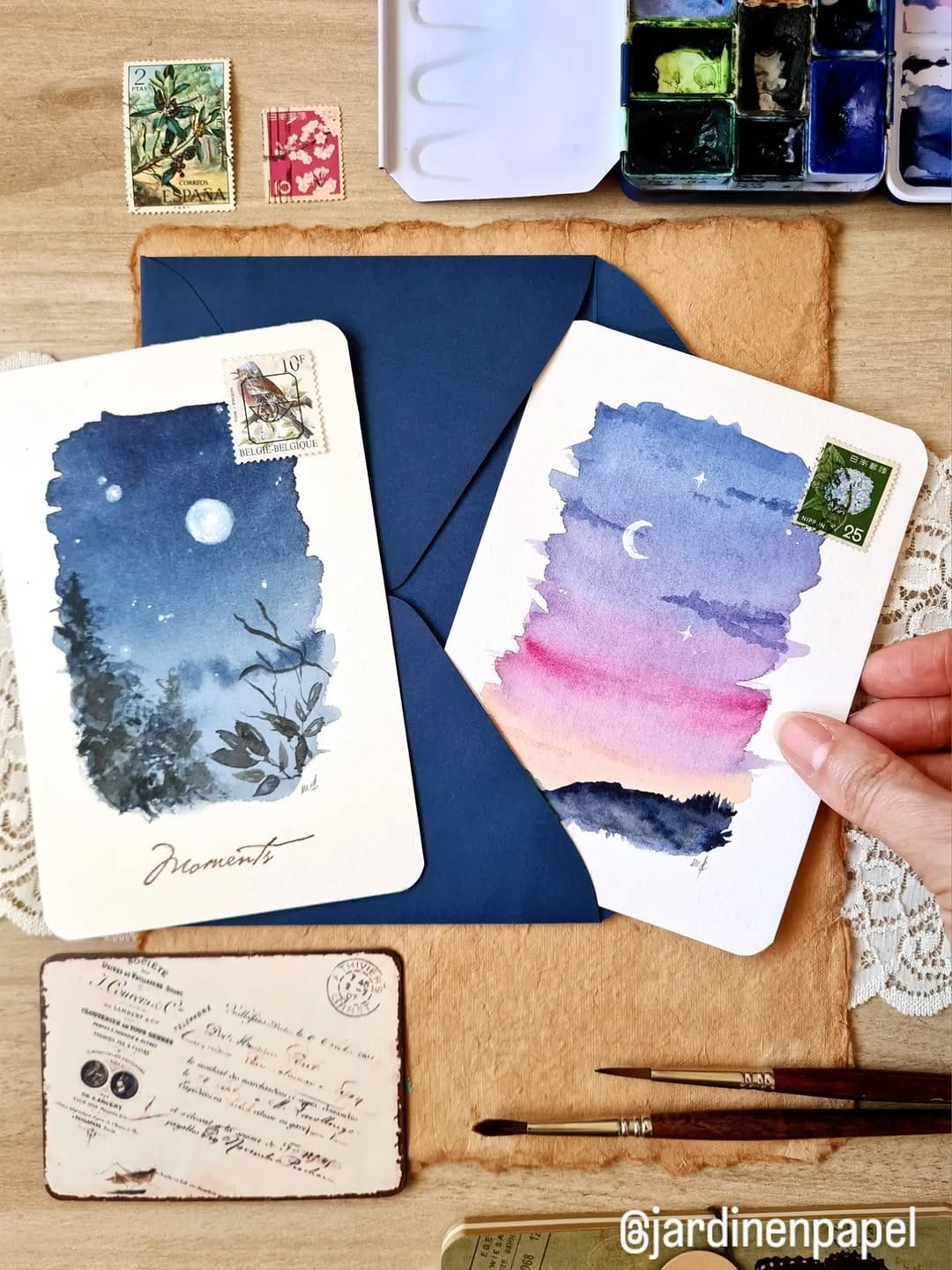 Post 2 by Mari Carmen Polo | Acuarela on Instagram (carousel)