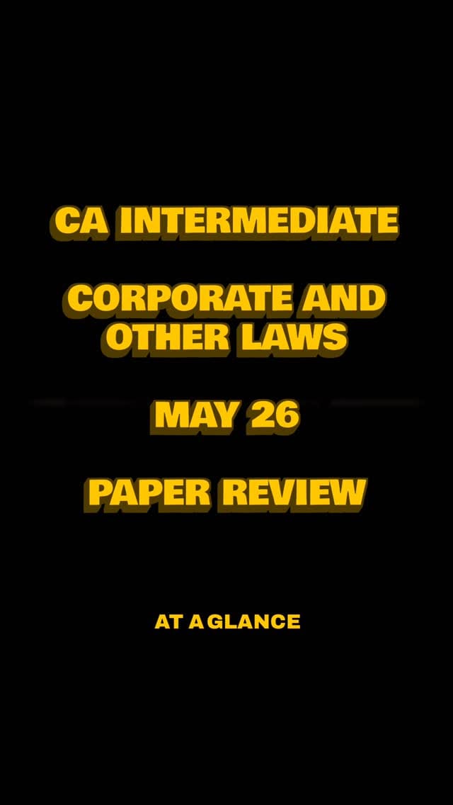 Post 4 by CA Chaitanya Jain (CJ Sir) on Instagram (video)