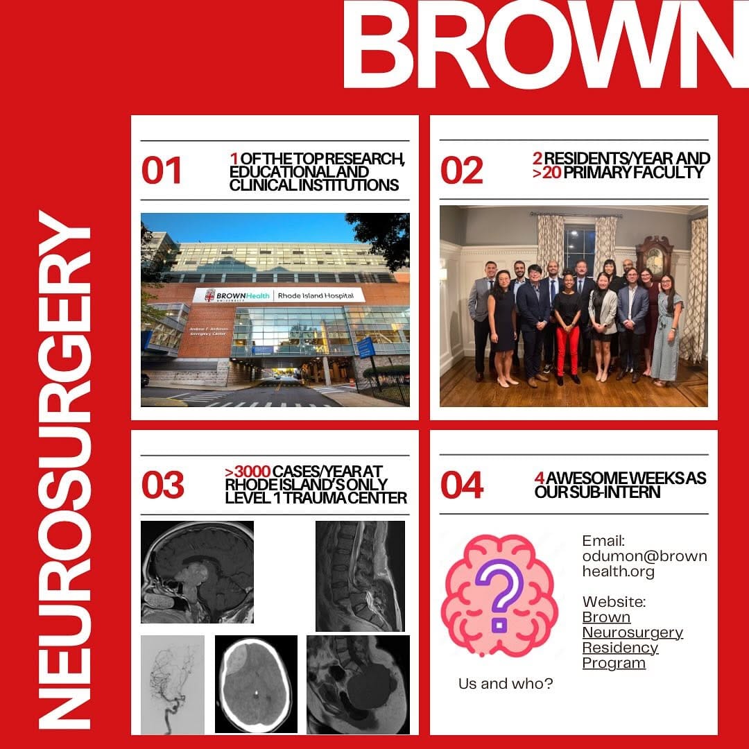 Post 7 by Brown Neurosurgery Residents on Instagram (image)