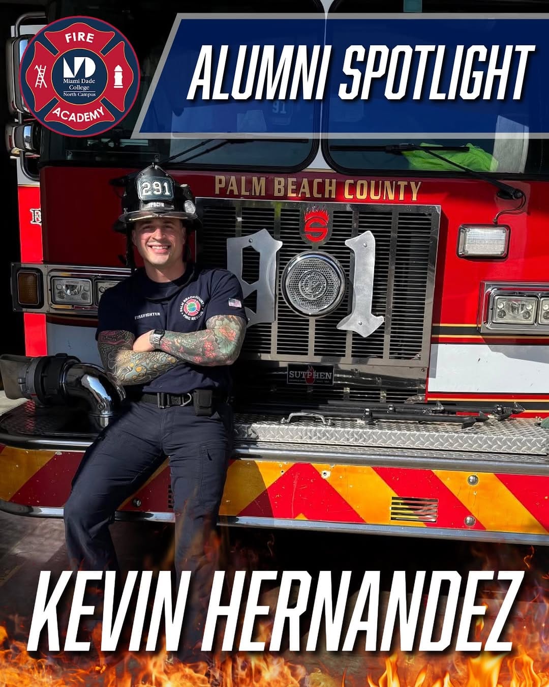 Post 6 by Miami Dade College Fire Academy on Instagram (image)