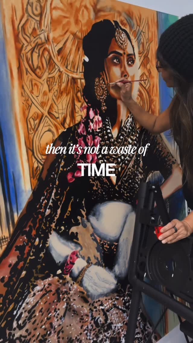 Post 4 by Jenny Vyas • Contemporary Fine Artist + Muralist on Instagram (video)