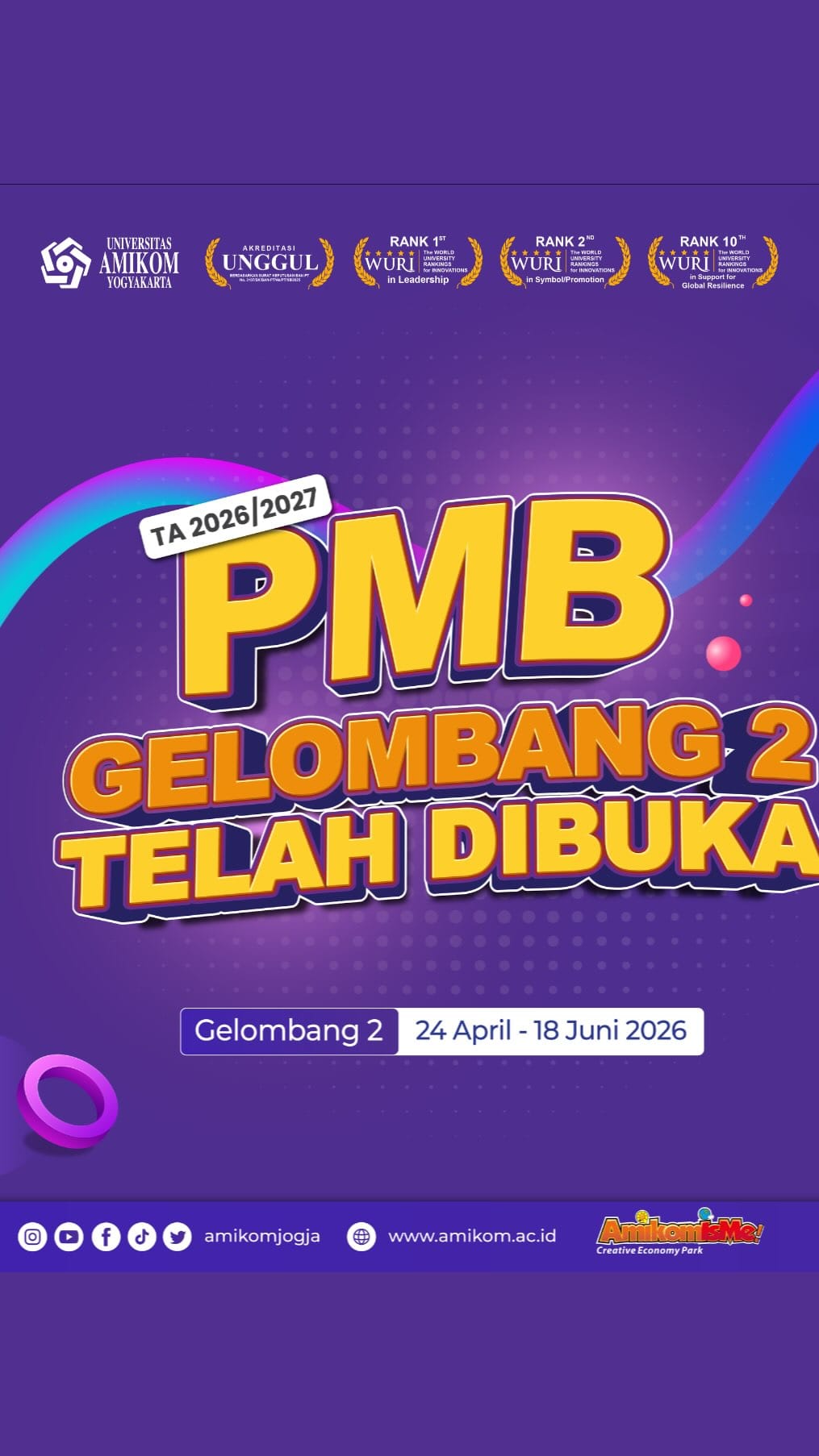 Post 8 by Universitas Amikom Yogyakarta on Instagram (video)
