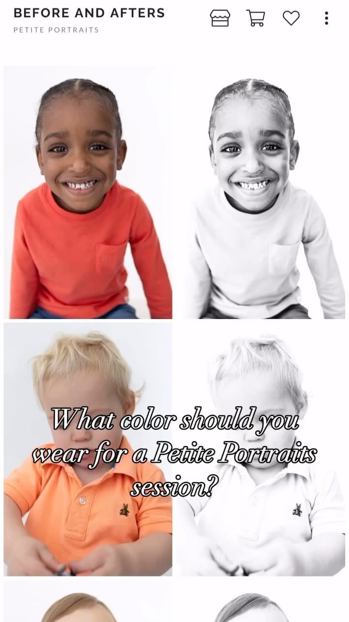 Post 10 by Petite Portraits on Instagram (video)