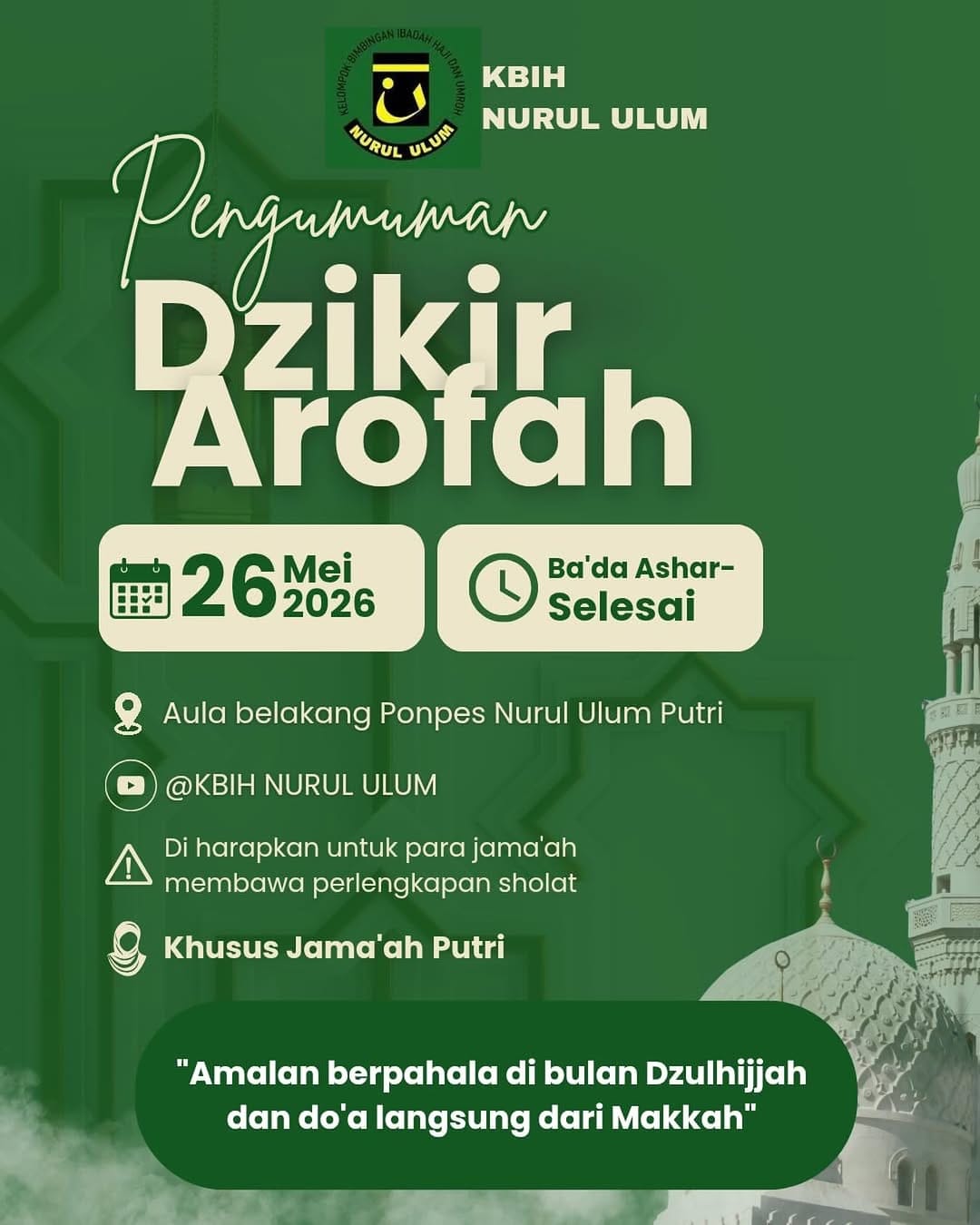 Post 2 by PonPes Nurul Ulum Malang on Instagram (image)