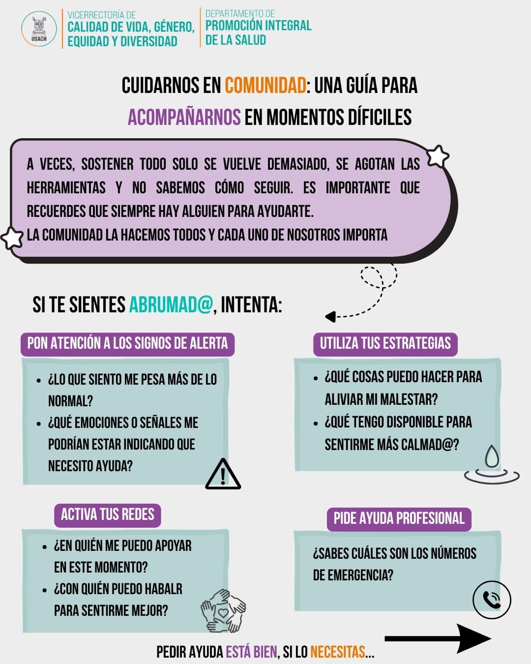 Post 8 by Departamento de Promoción Integral de la Salud USACH on Instagram (carousel)