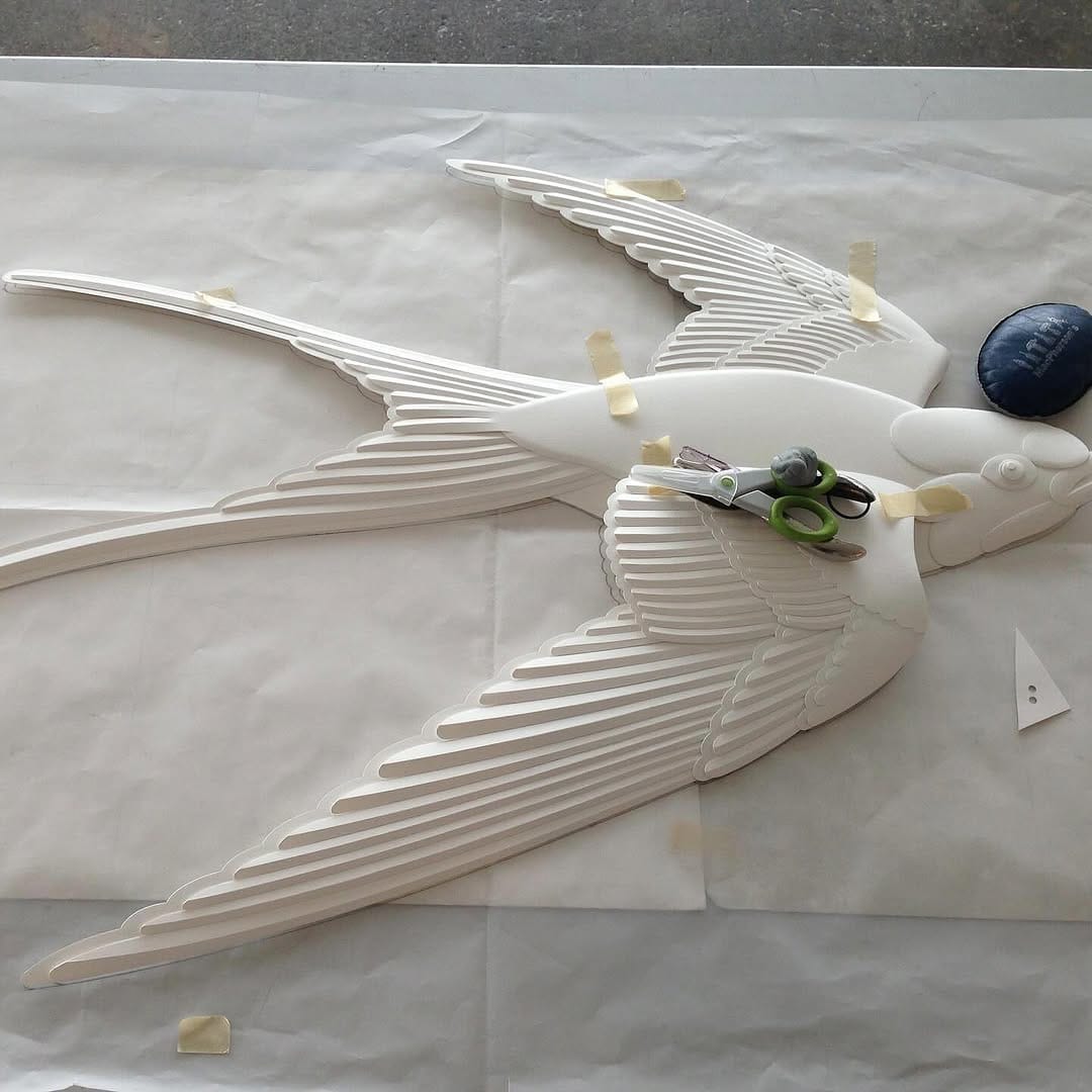 Post 9 by Jeff Nishinaka Paper Sculpture on Instagram (carousel)