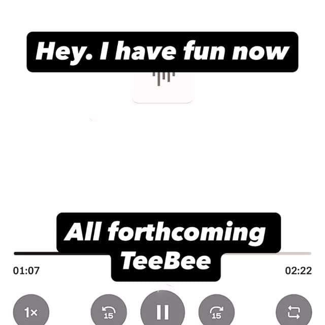 Post 5 by TeeBee on Instagram (video)