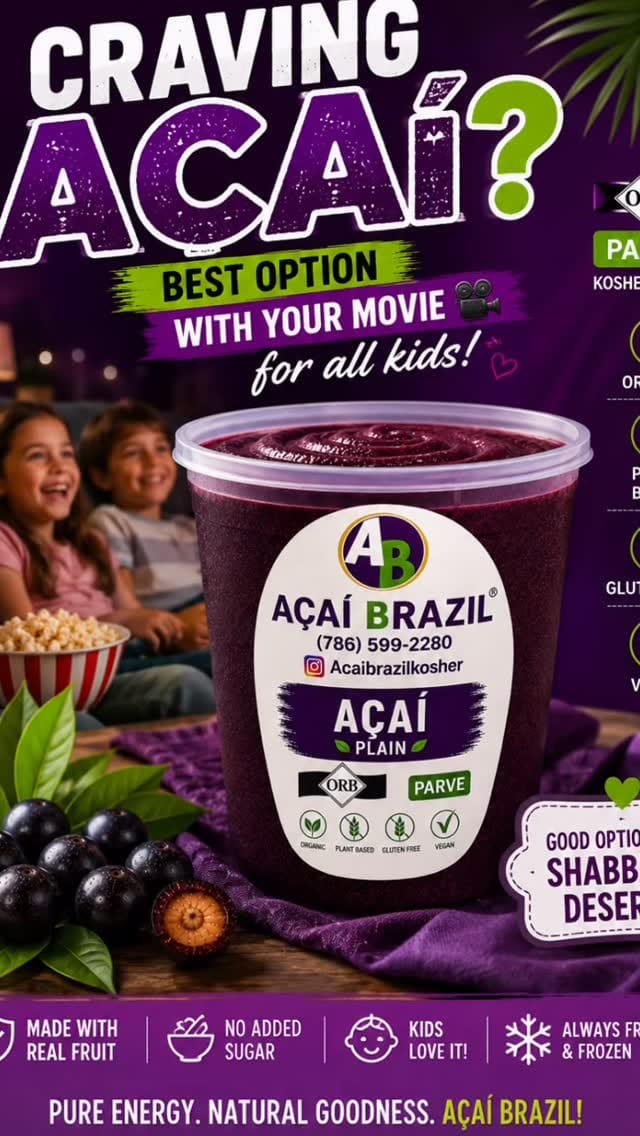 Post 1 by Acai Brazil Kosher ™️ on Instagram (video)
