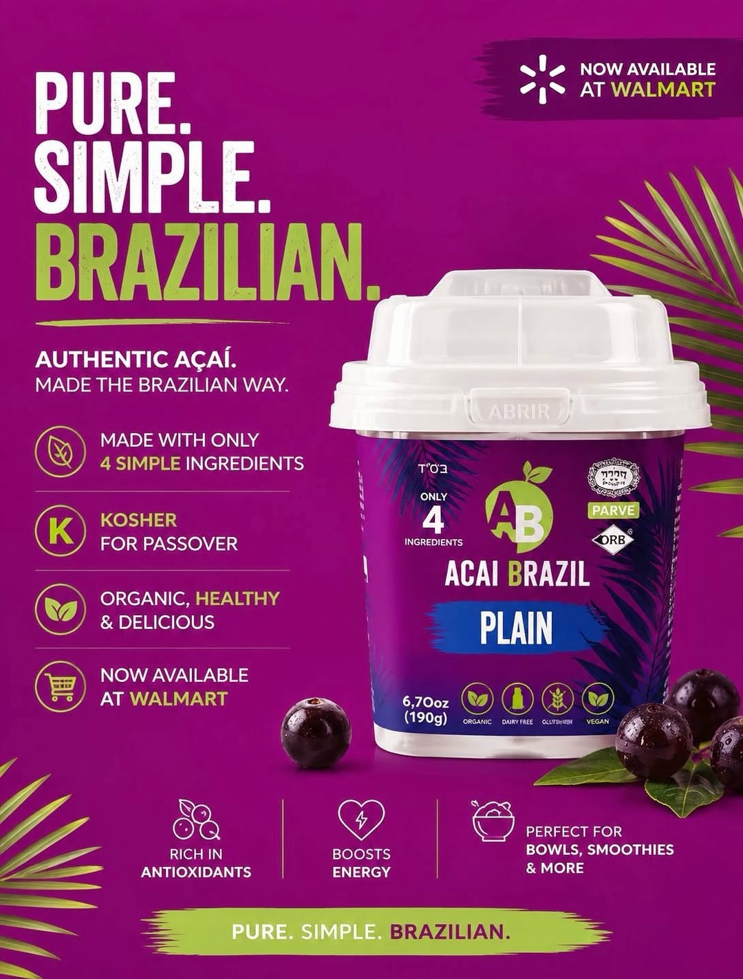 Post 2 by Acai Brazil Kosher ™️ on Instagram (image)