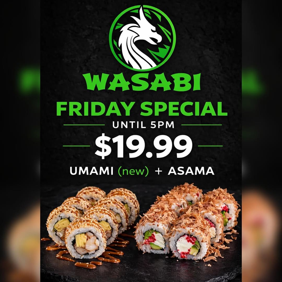 Post 6 by Sushi Wasabi GTA on Instagram (image)