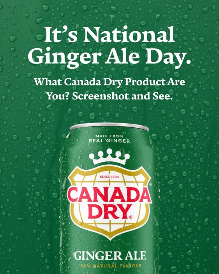 Post 9 by Canada Dry on Instagram (carousel)