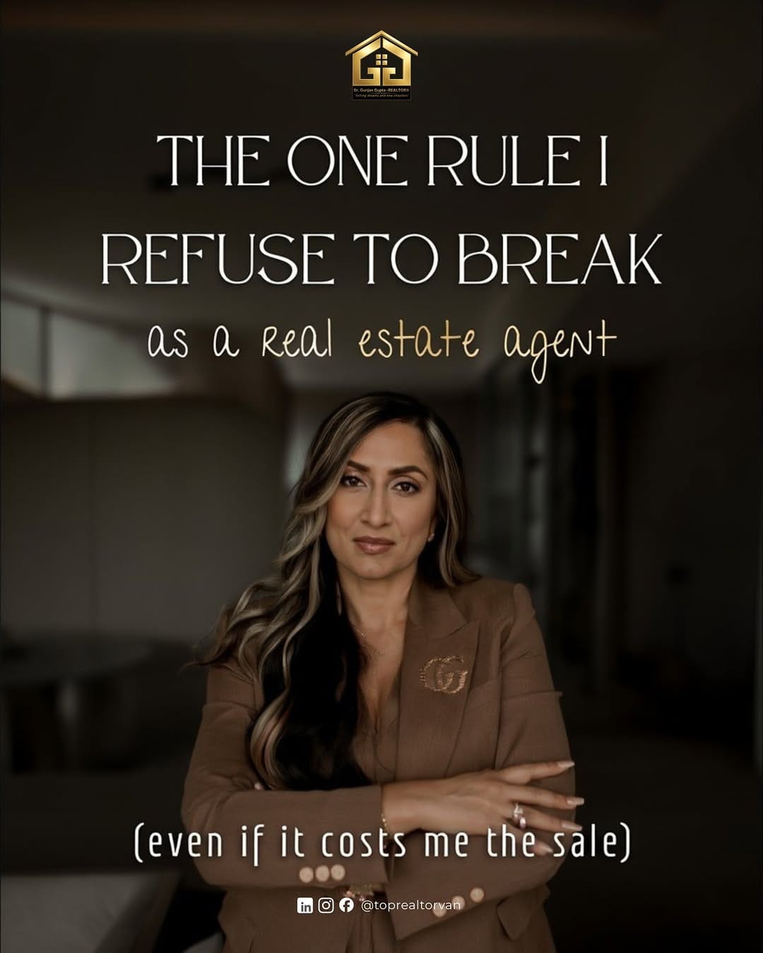 Post 4 by Dr. Gunjan Gupta ➡️ Realtor on Instagram (carousel)
