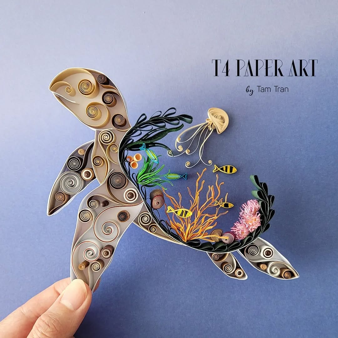 Post 10 by T4 Paper Art by Tam Tran on Instagram (image)