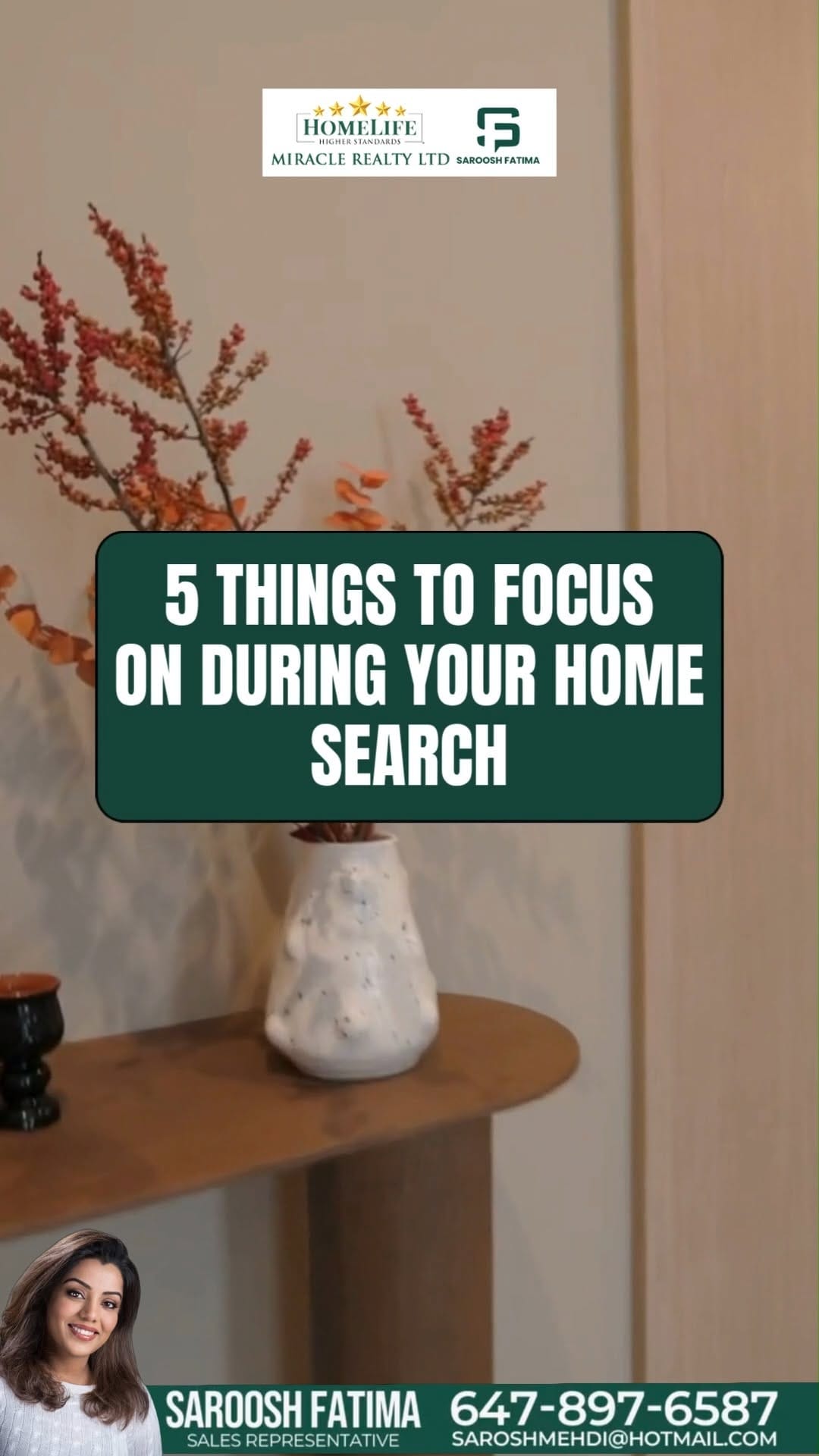 Post 5 by Realtor Saroosh Fatima on Instagram (video)