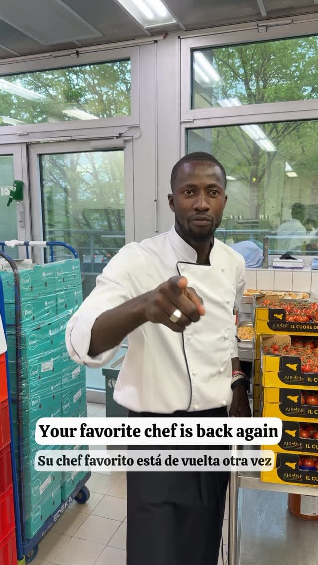 Post 5 by The black Chef “Coach”| private account:  moreno_saho on Instagram (video)