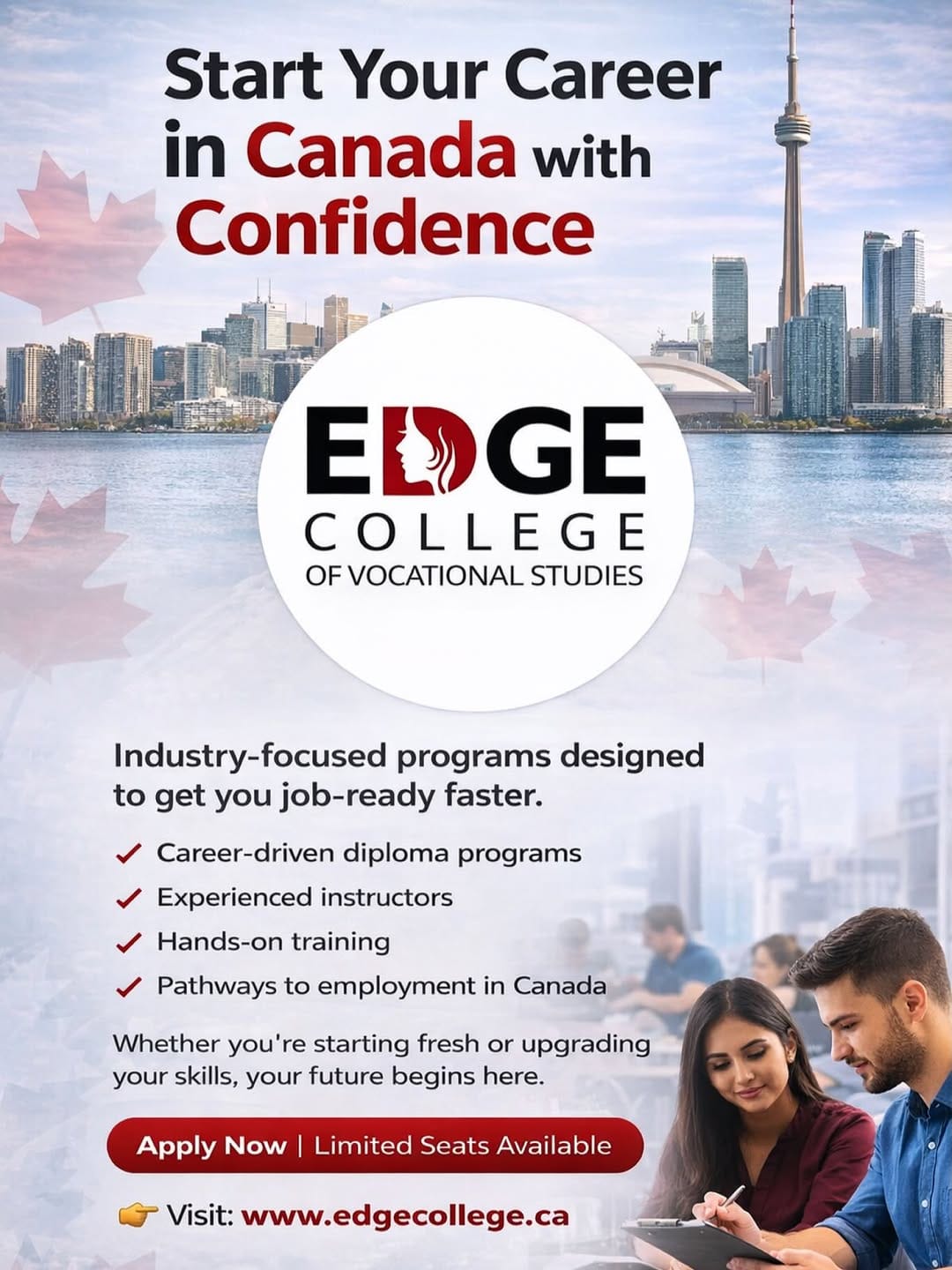 Post 10 by Edge College of Vocational Studies on Instagram (image)