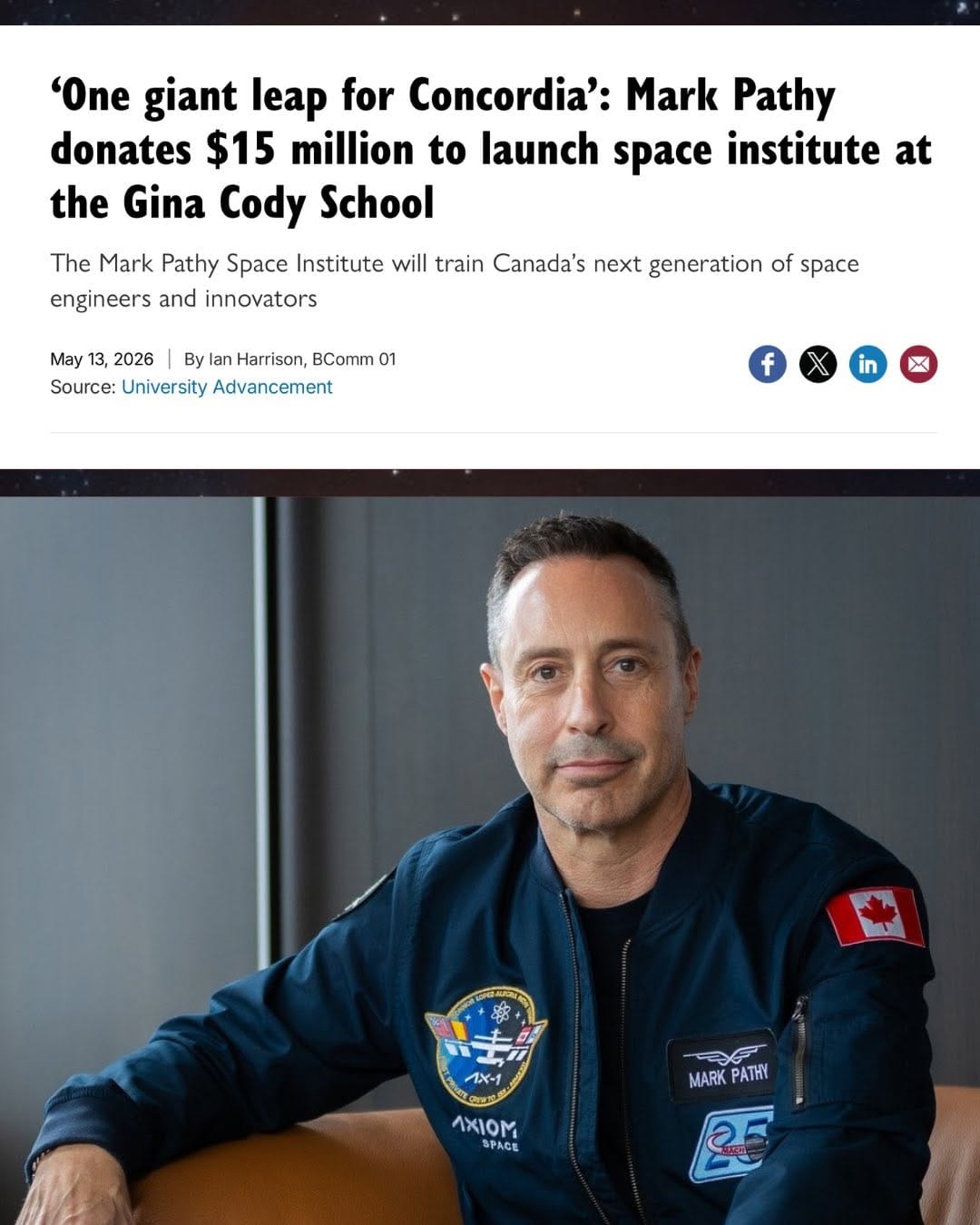 Post 8 by Concordia Future Students on Instagram (carousel)