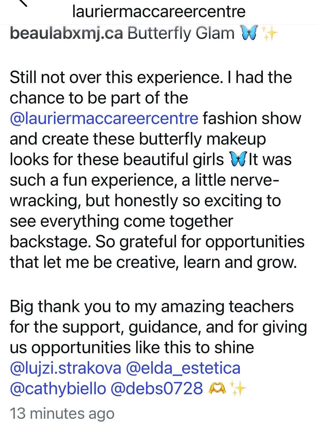 Post 3 by Laurier Mac Career Centre on Instagram (image)