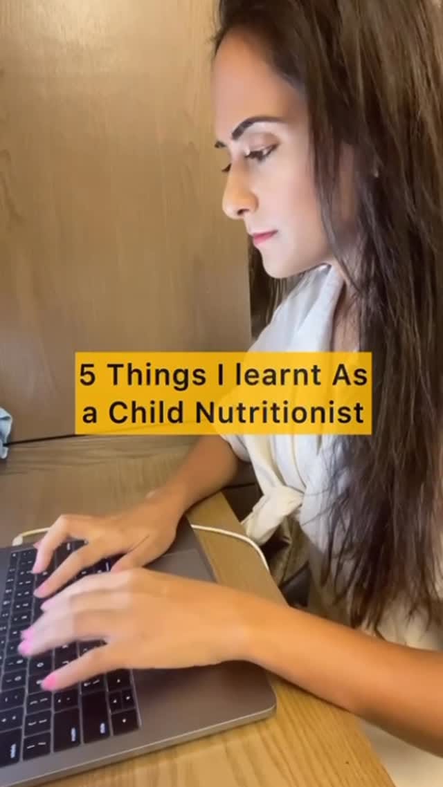 Post 4 by Sanchita Mahtani / Child Nutritionist on Instagram (video)