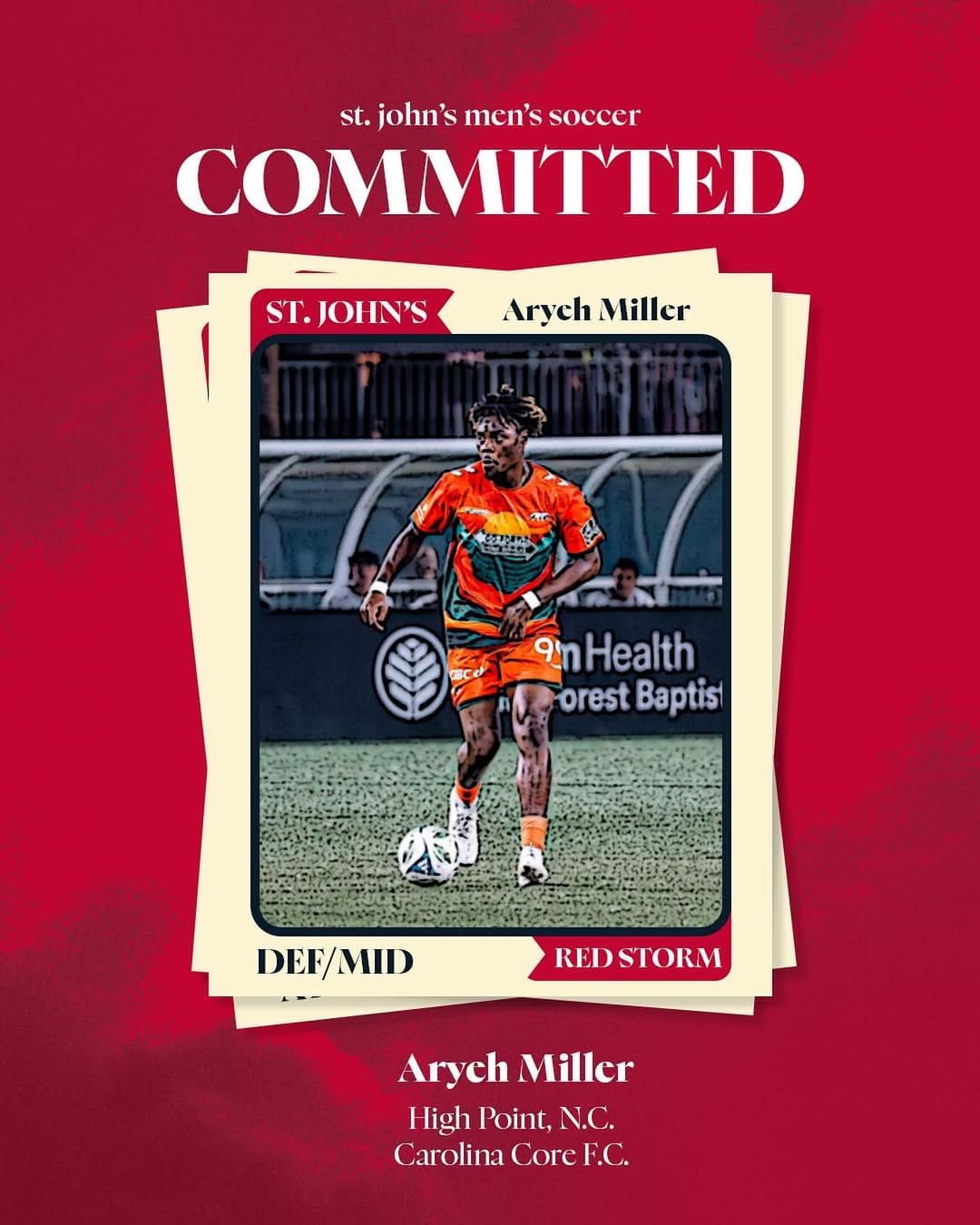 Post 2 by St. John's Men's Soccer on Instagram (image)