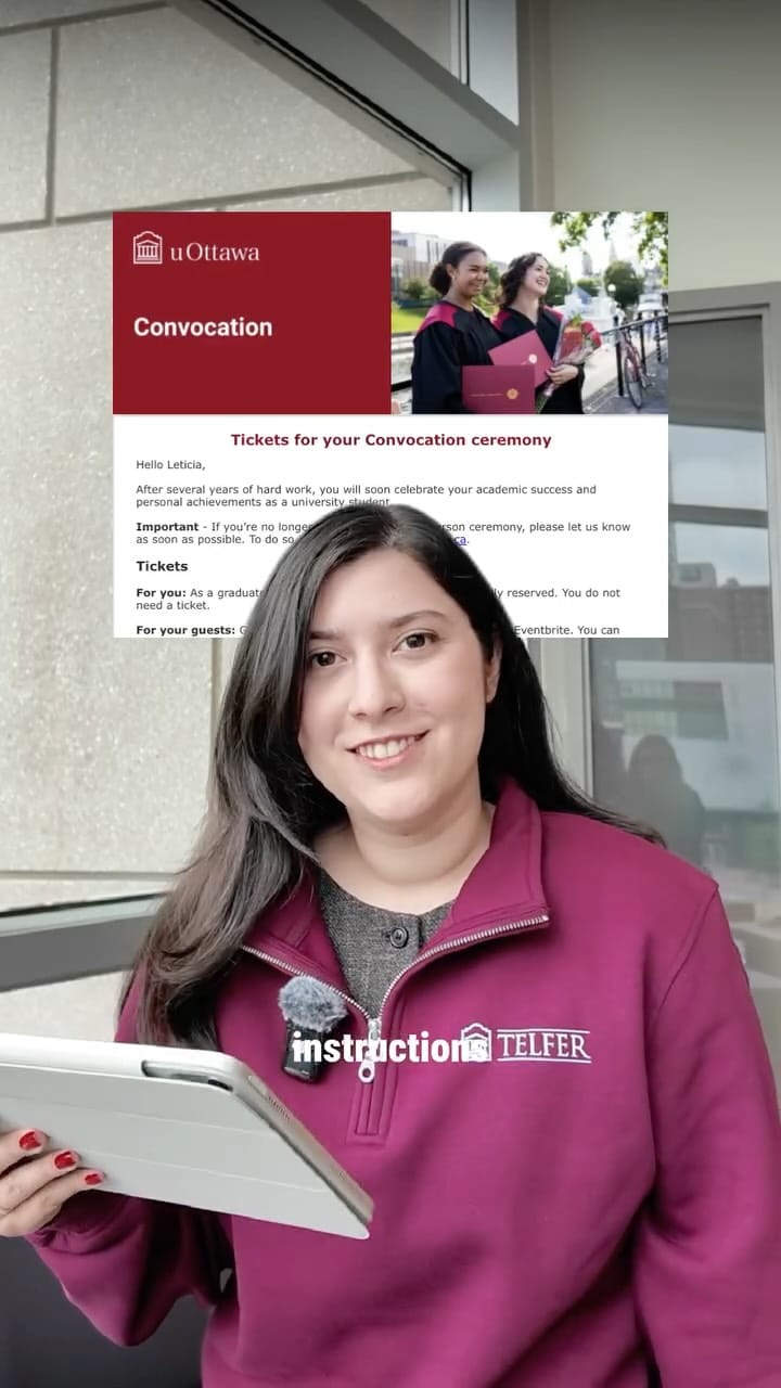 Post 4 by Telfer School | École Telfer on Instagram (video)