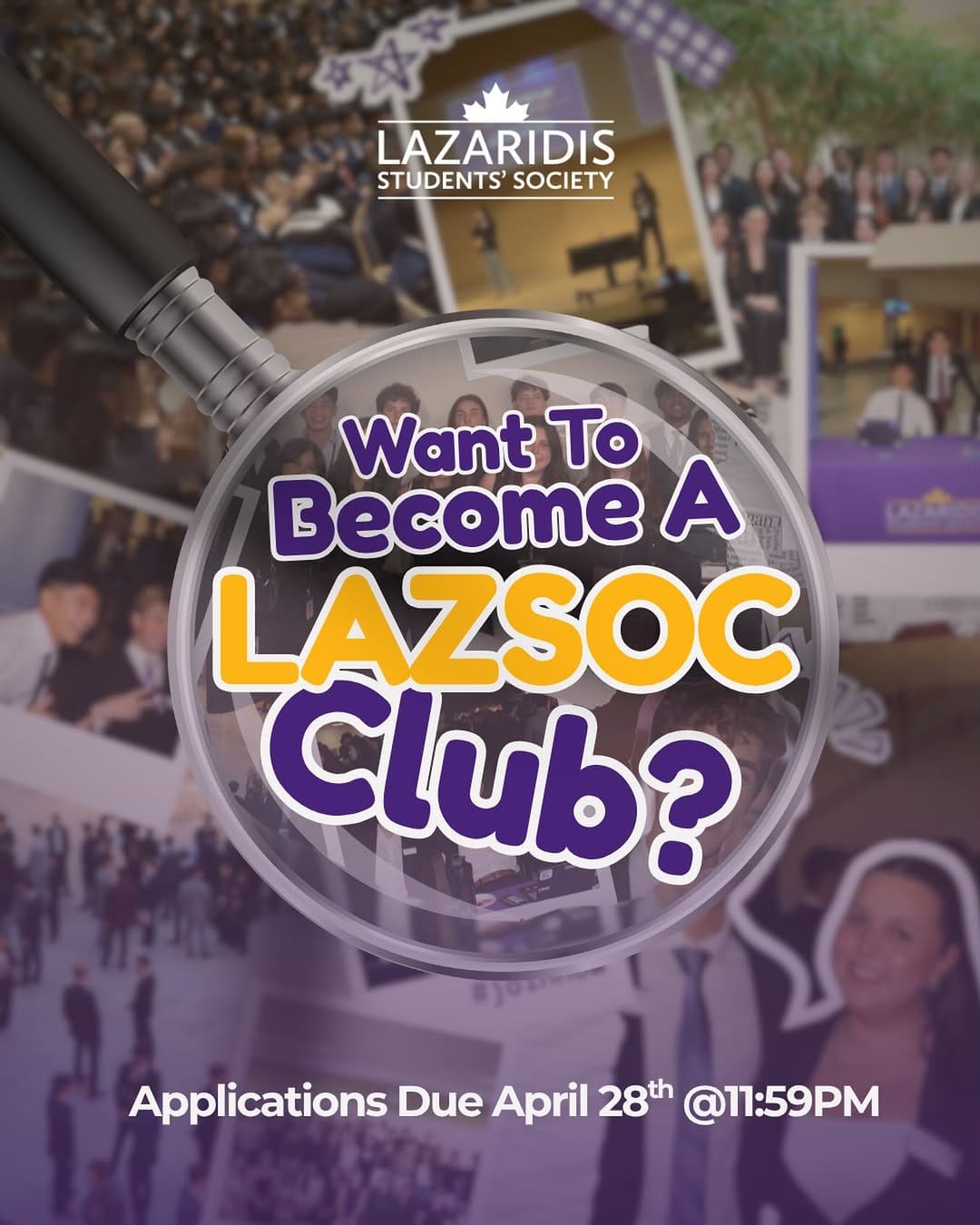 Post 1 by Lazaridis Students' Society on Instagram (image)