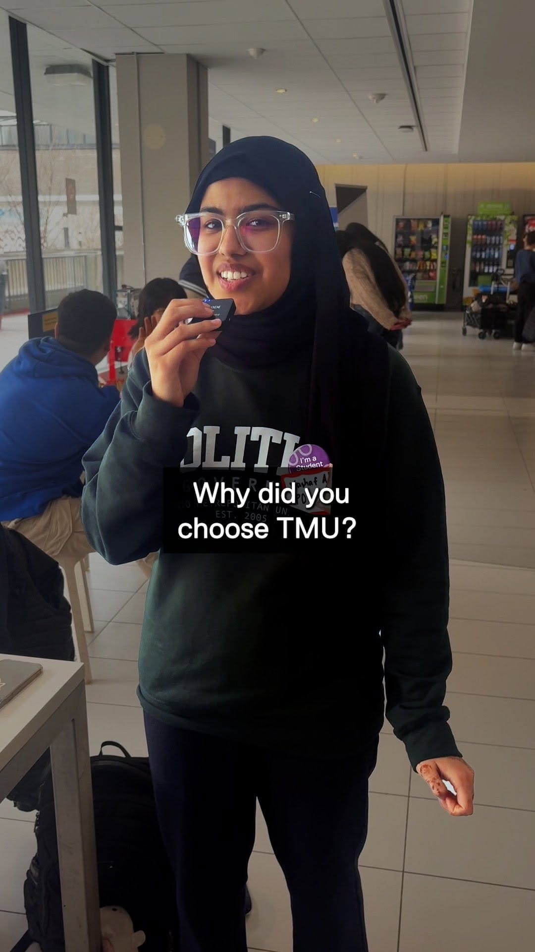 Post 3 by Toronto Metropolitan University Admissions on Instagram (video)