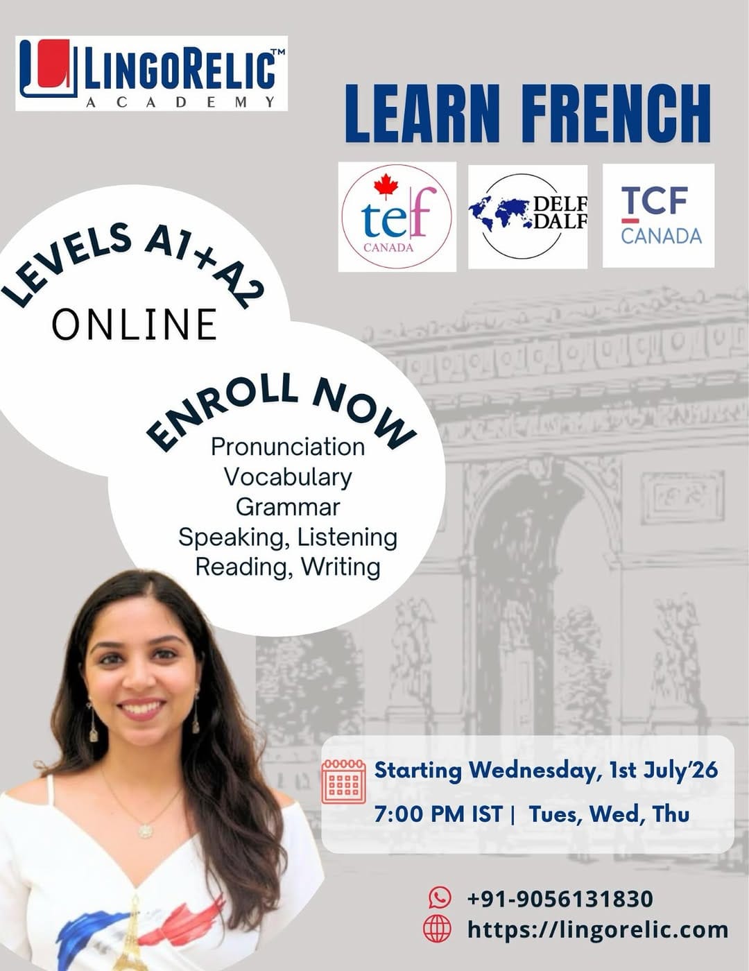 Post 2 by Divya S | French Teacher (C1) | TEF, TCF Canada | DELF, DALF on Instagram (image)