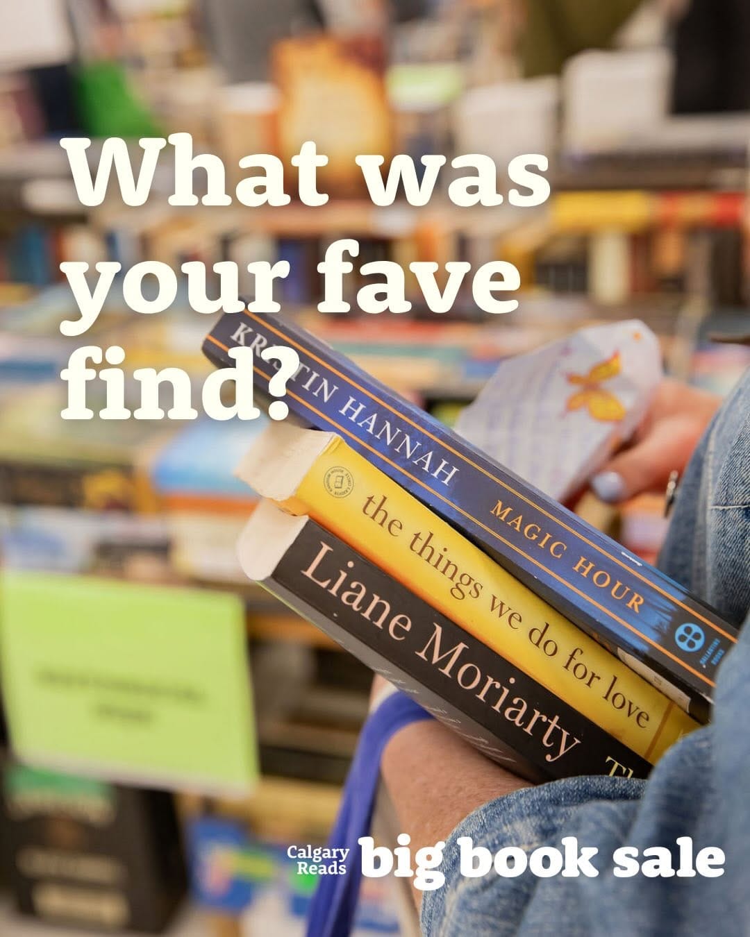 Post 2 by Calgary Reads Big Book Sale on Instagram (carousel)