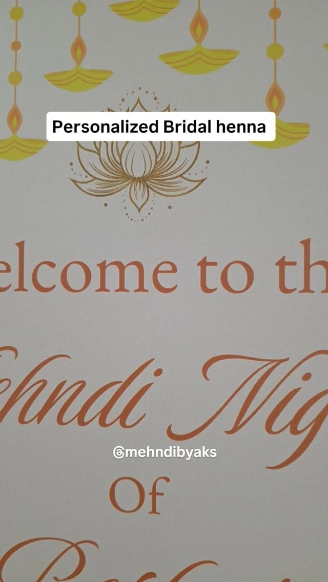 Post 8 by Toronto Henna artist on Instagram (video)