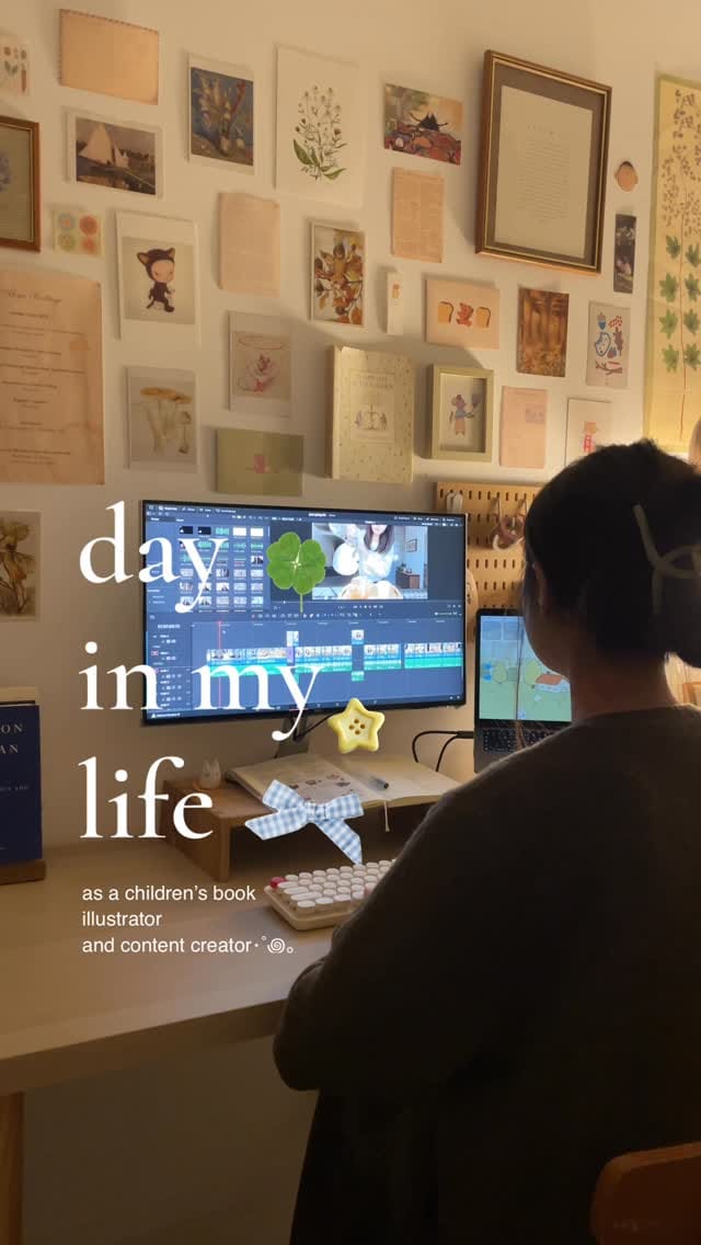 Post 1 by ahya kim 🌾 illustrator on Instagram (video)