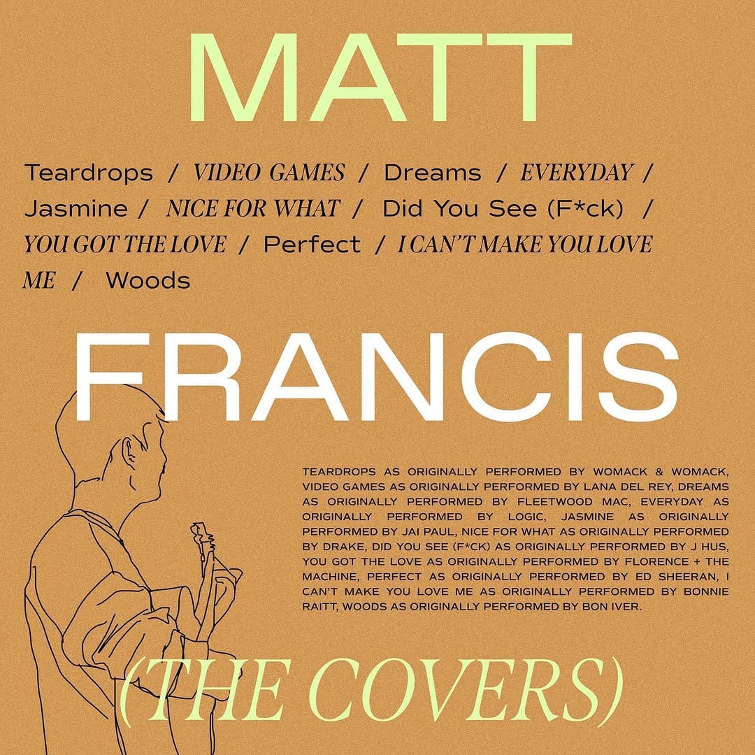 Post 3 by Matt Francis ▴ Music on Instagram (image)