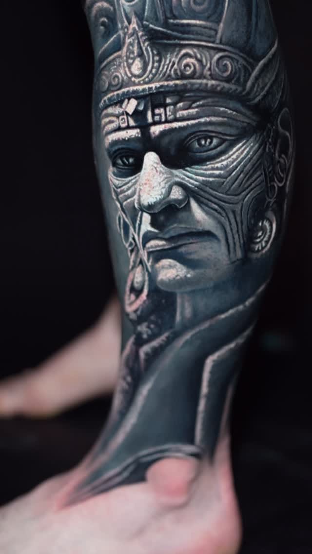 Post 6 by Leonardo Acosta | Tattoo Artist on Instagram (video)