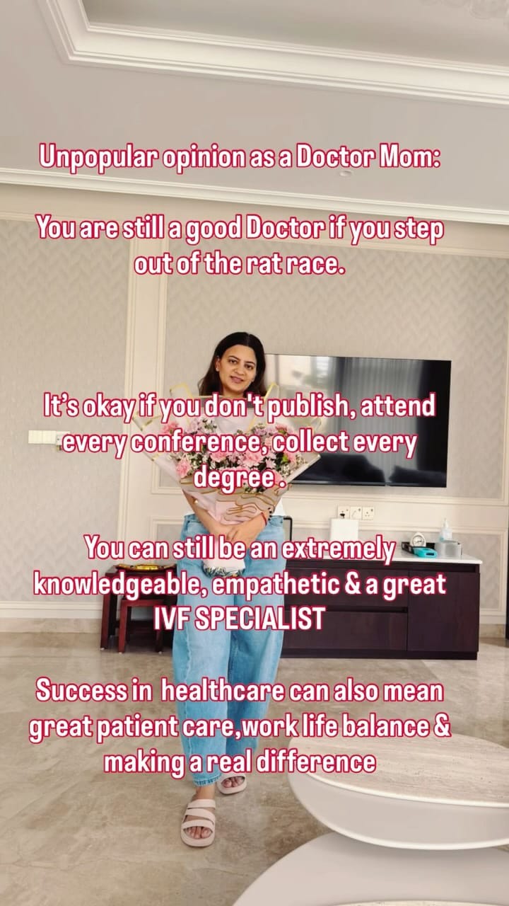 Post 3 by Dr Neha Goel Virk ( Infertility Expert) on Instagram (video)